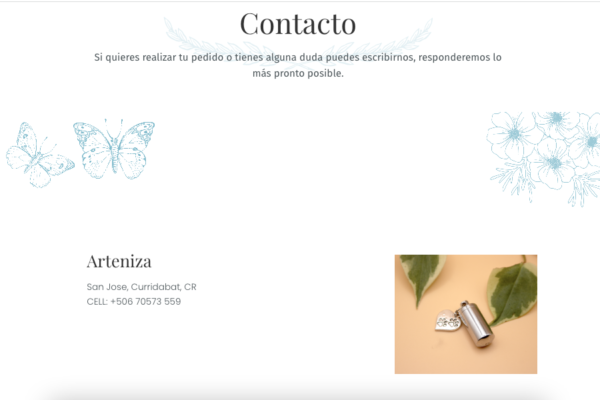 arteniza contacto